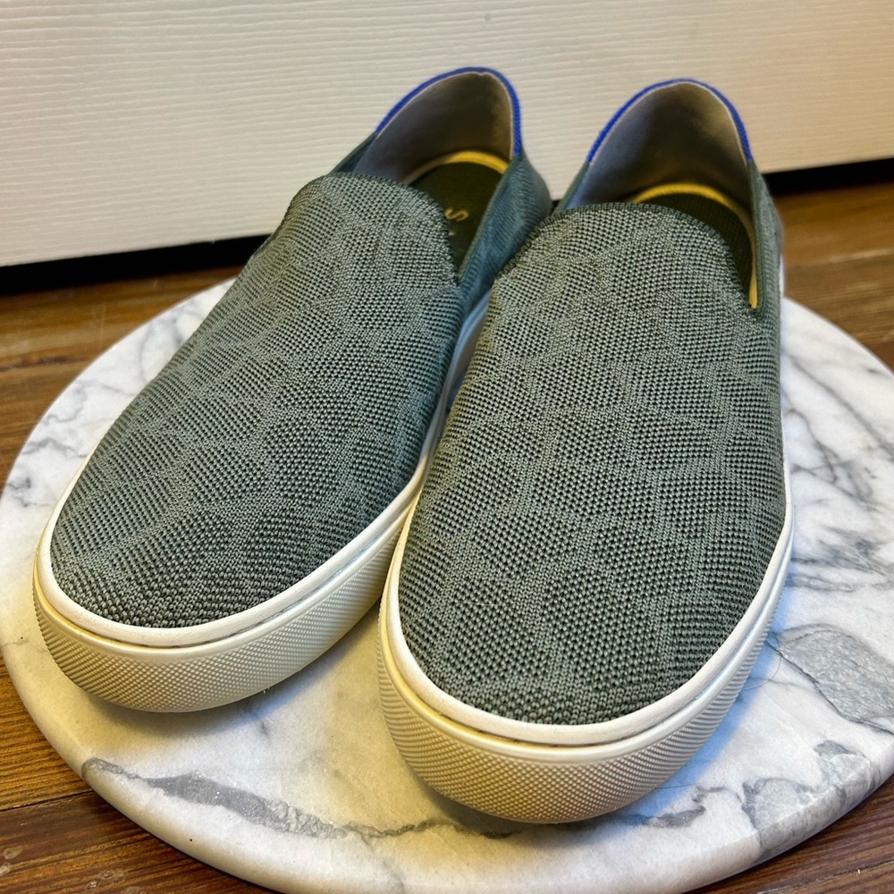 Green Slip-on Sneakers - Rothys - Size 9.5